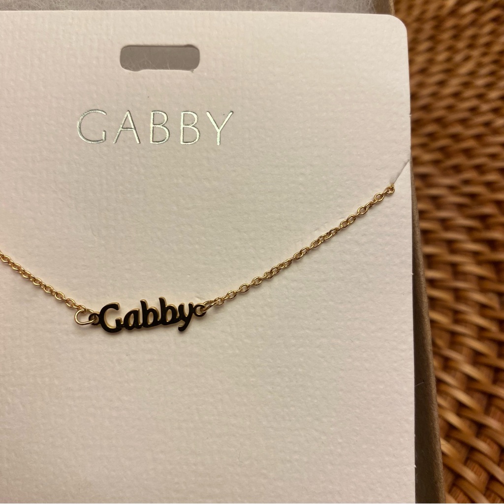 Marina De Buchi Personalized Luxe Name Necklace - Gabby 50$